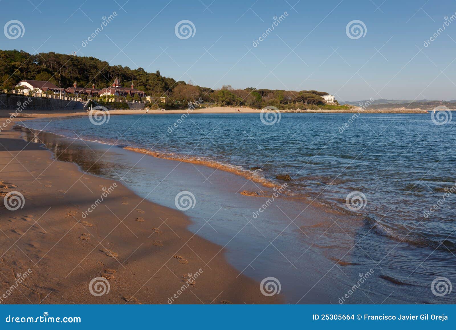 Beach of the Magdalena stock photo. Image of santander 25305664