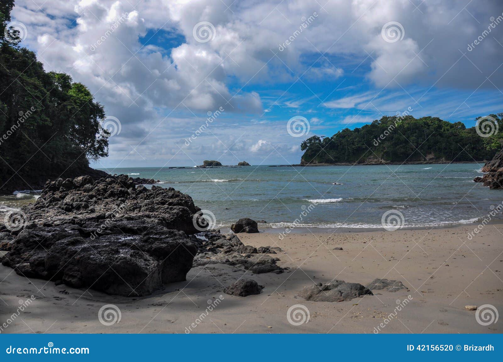 beach at manuel antonio national park, costa rica