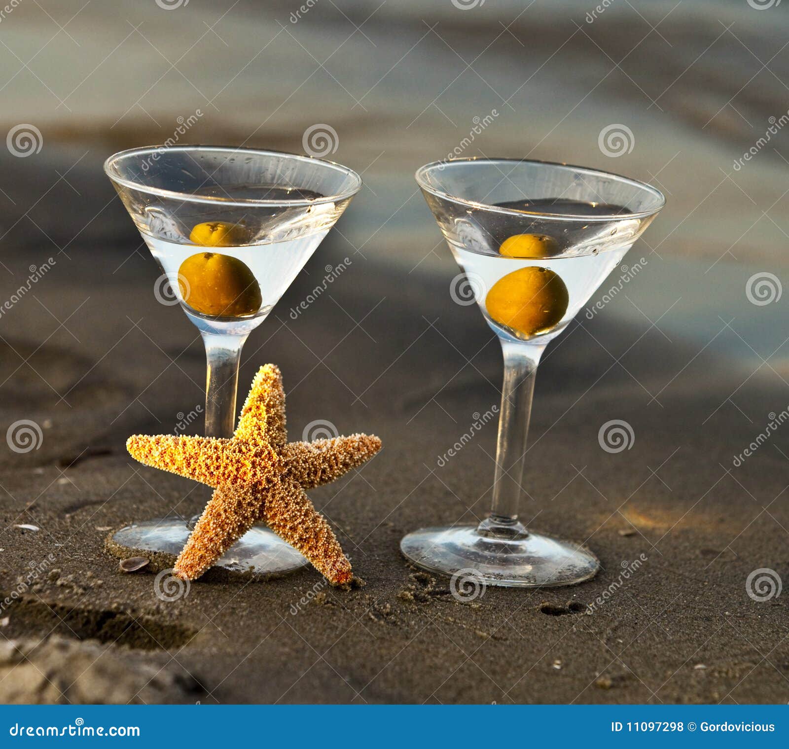 Beach Martini Double stock photo. Image of martini, olives 11097298