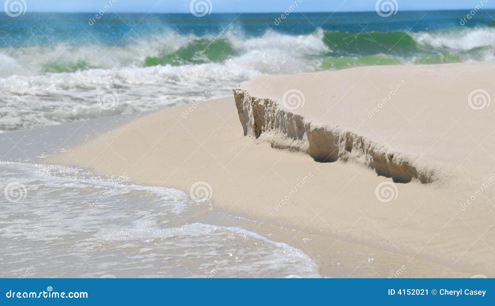 beach with mild sand dune erosion