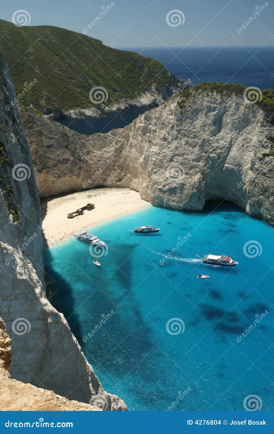 beach navagio in zakynthos, greece