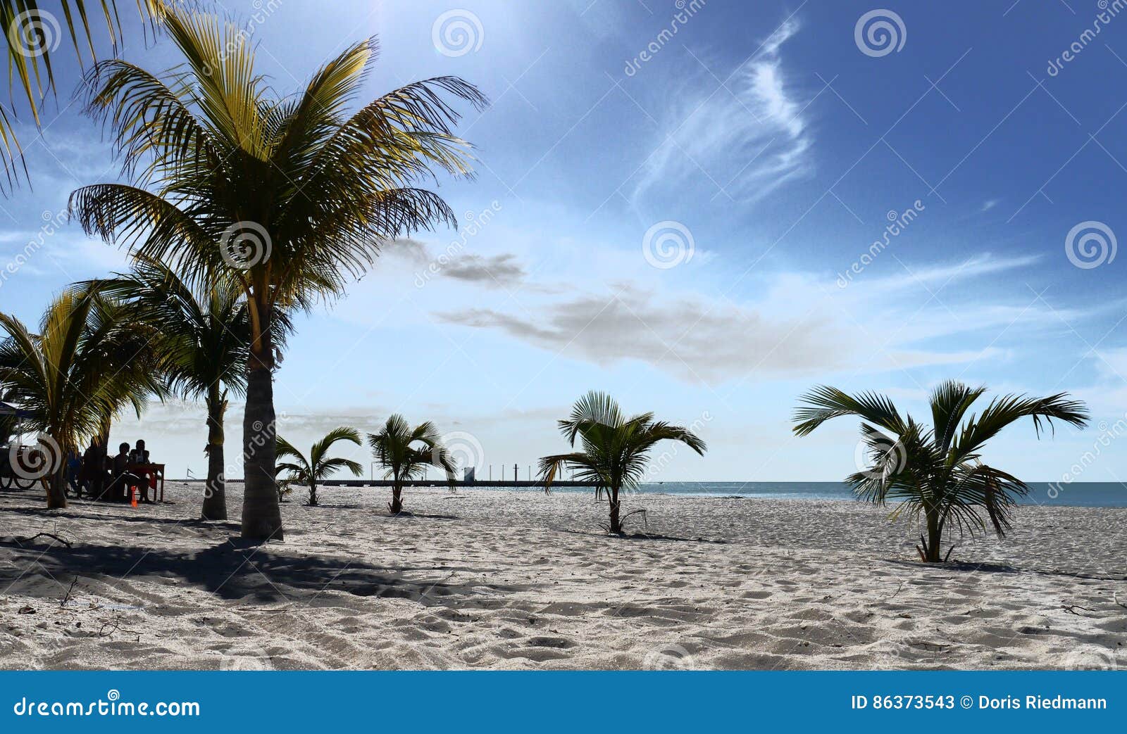 Beach and Ocean Panoramic Summer Holiday Mexico Stock Image - Image of