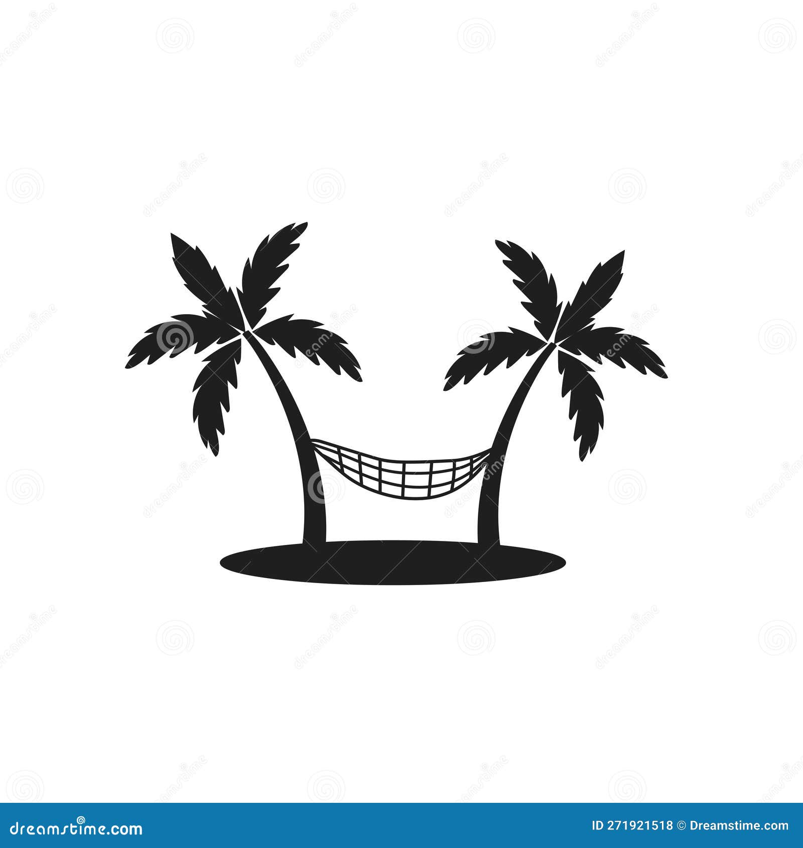 beach pal trees icon logo  