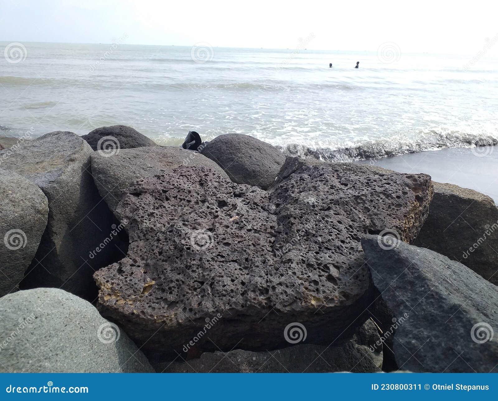 beach on pantai alam indah