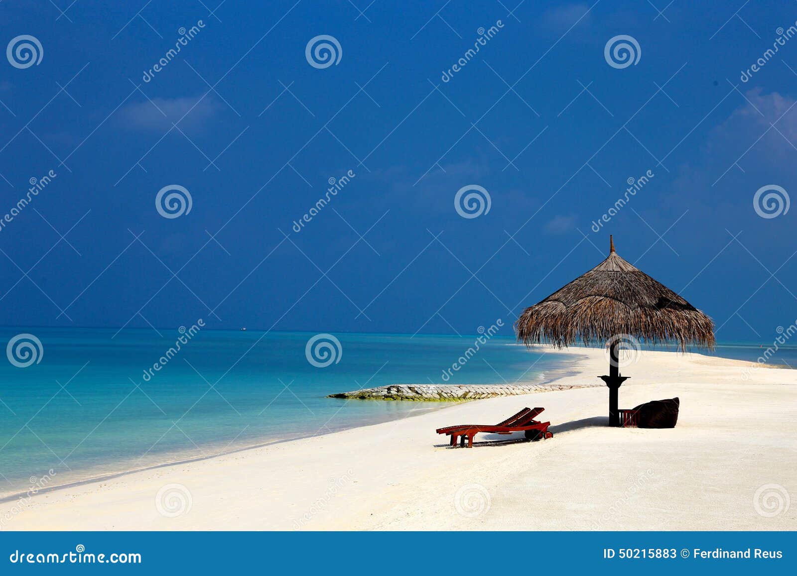 beach with a parasol