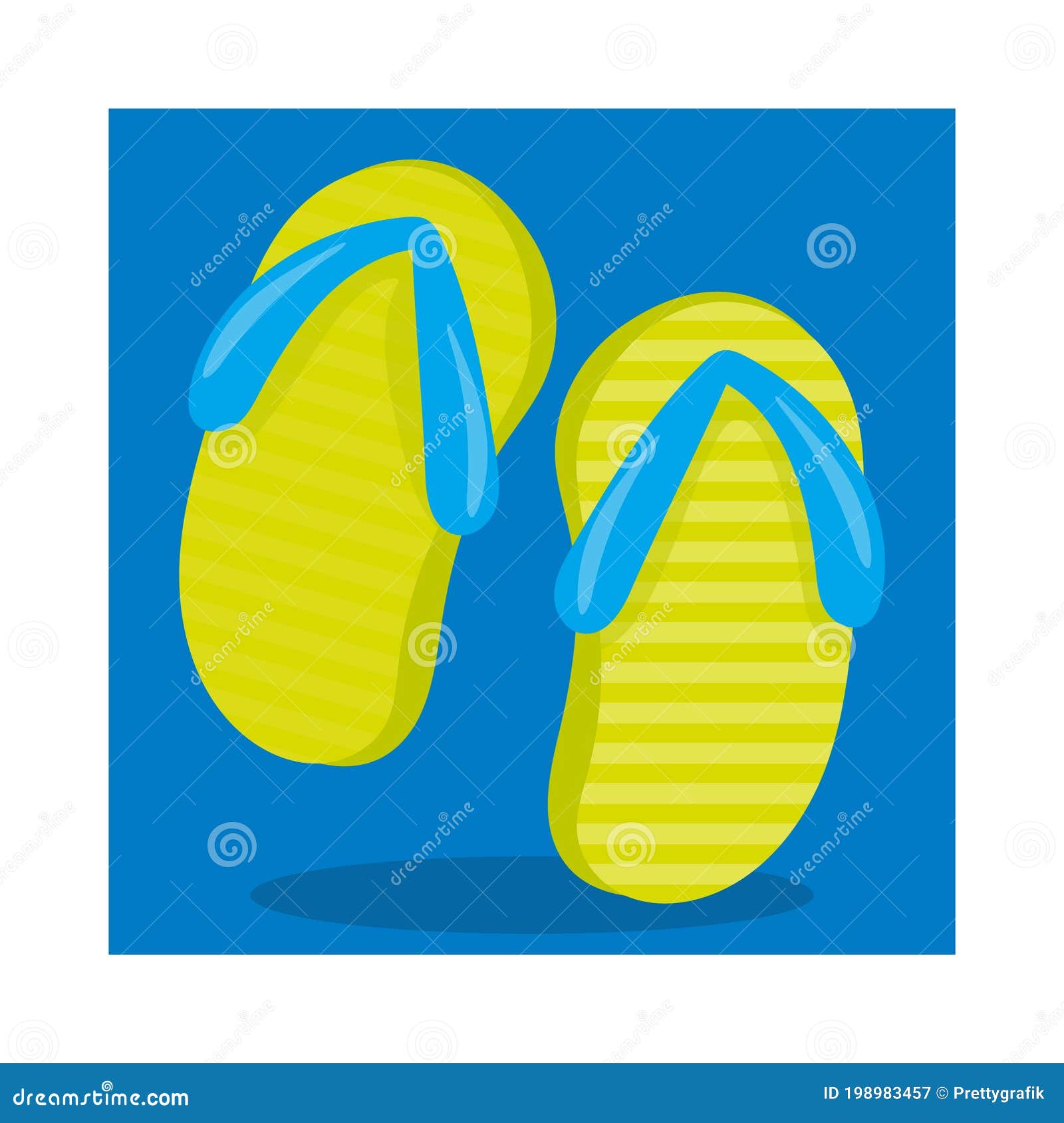 Beach Party Boy Flip Flop 13 2 Stock Illustration - Illustration of ...