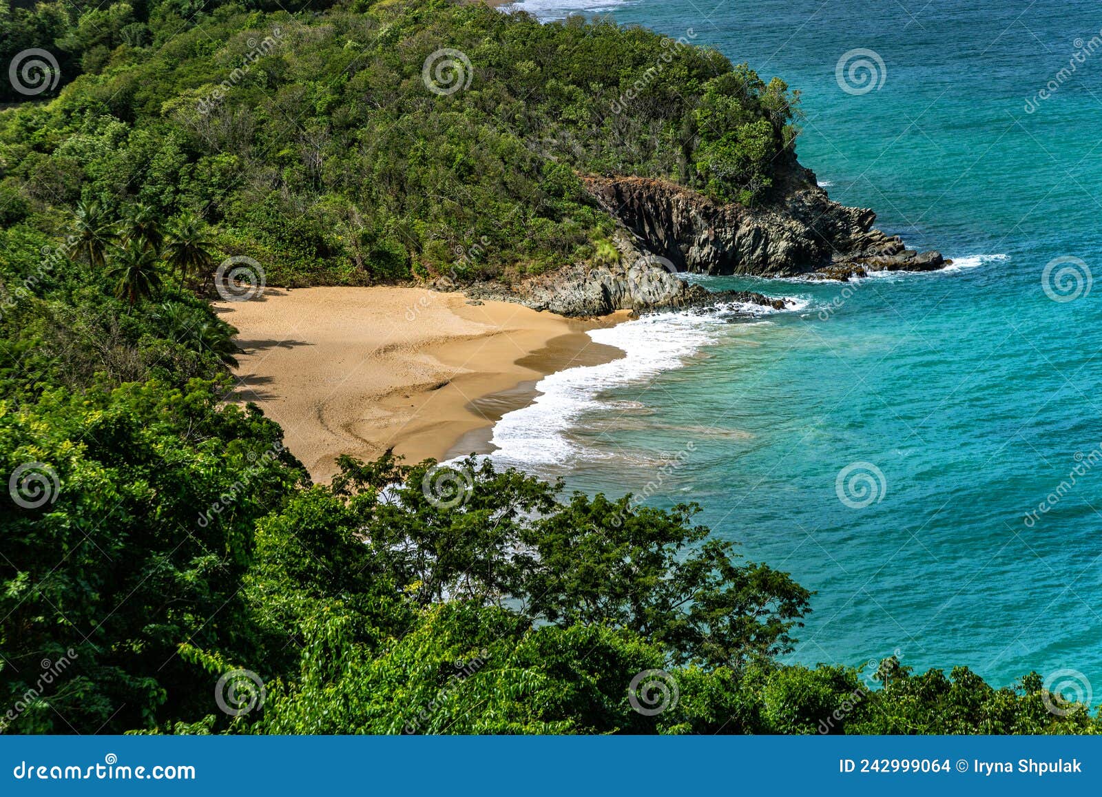 beach plage de tillet, basse-terre, guadeloupe, caribbean