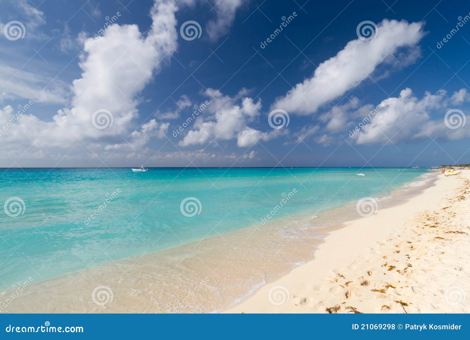 beach of playacar in mexico