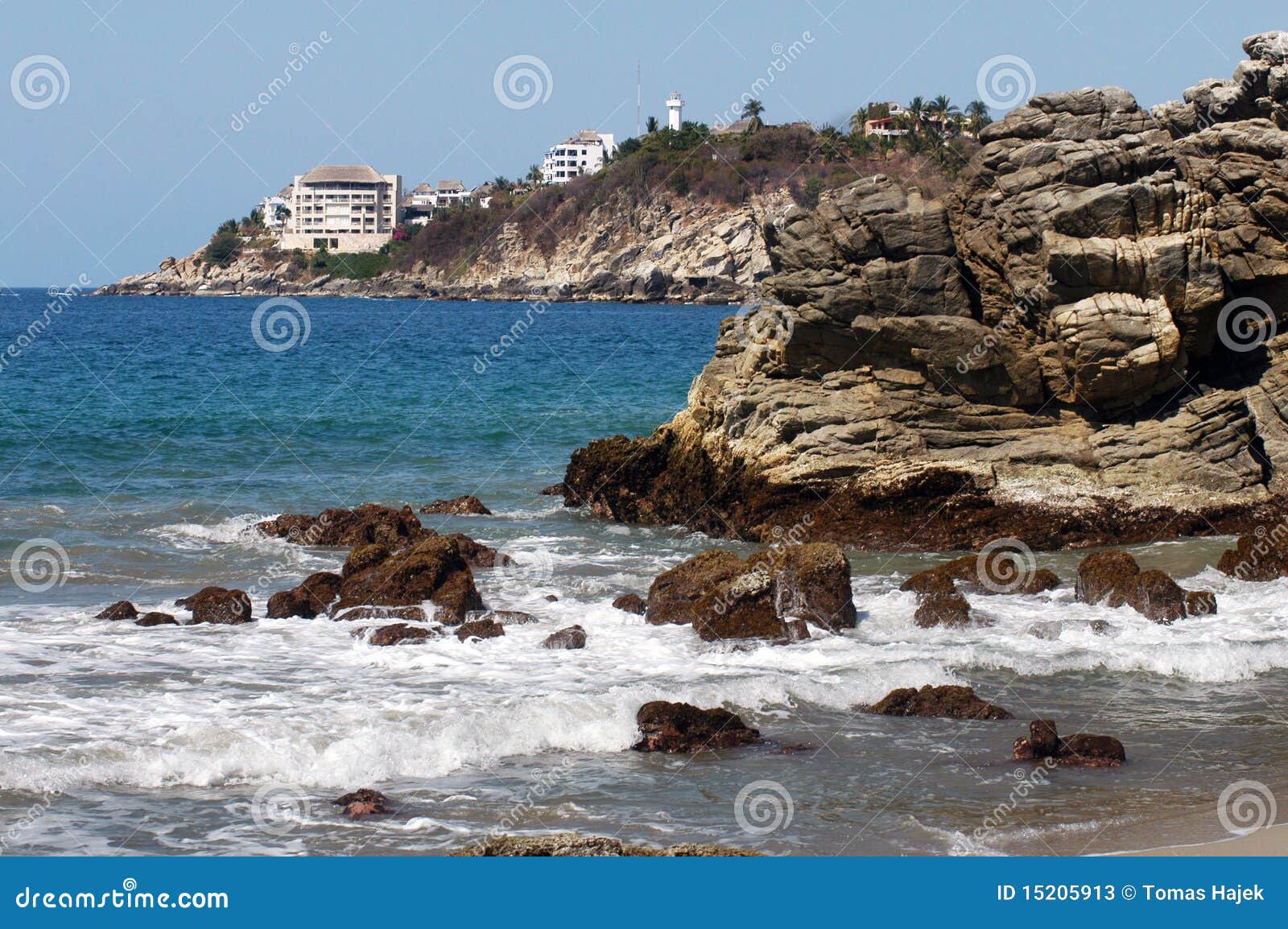 beach in puerto escondido, mexico