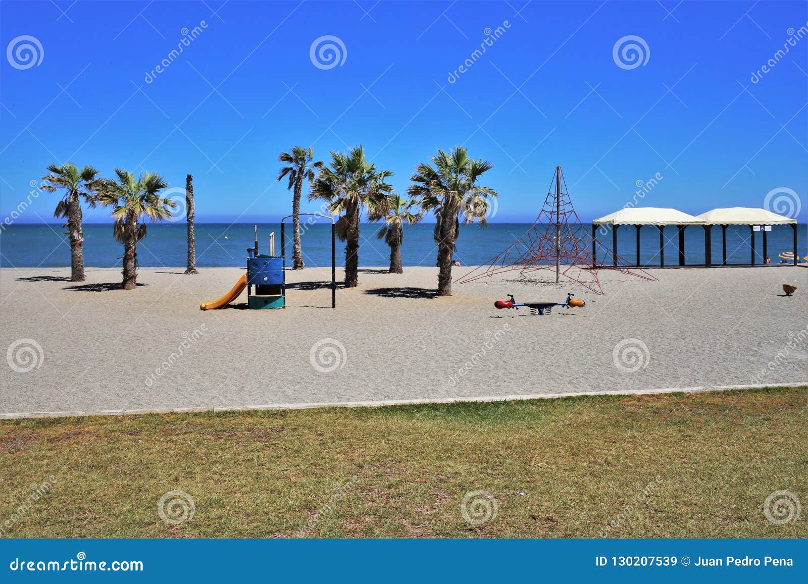 beach roquetas de mar almeria andalusia spain