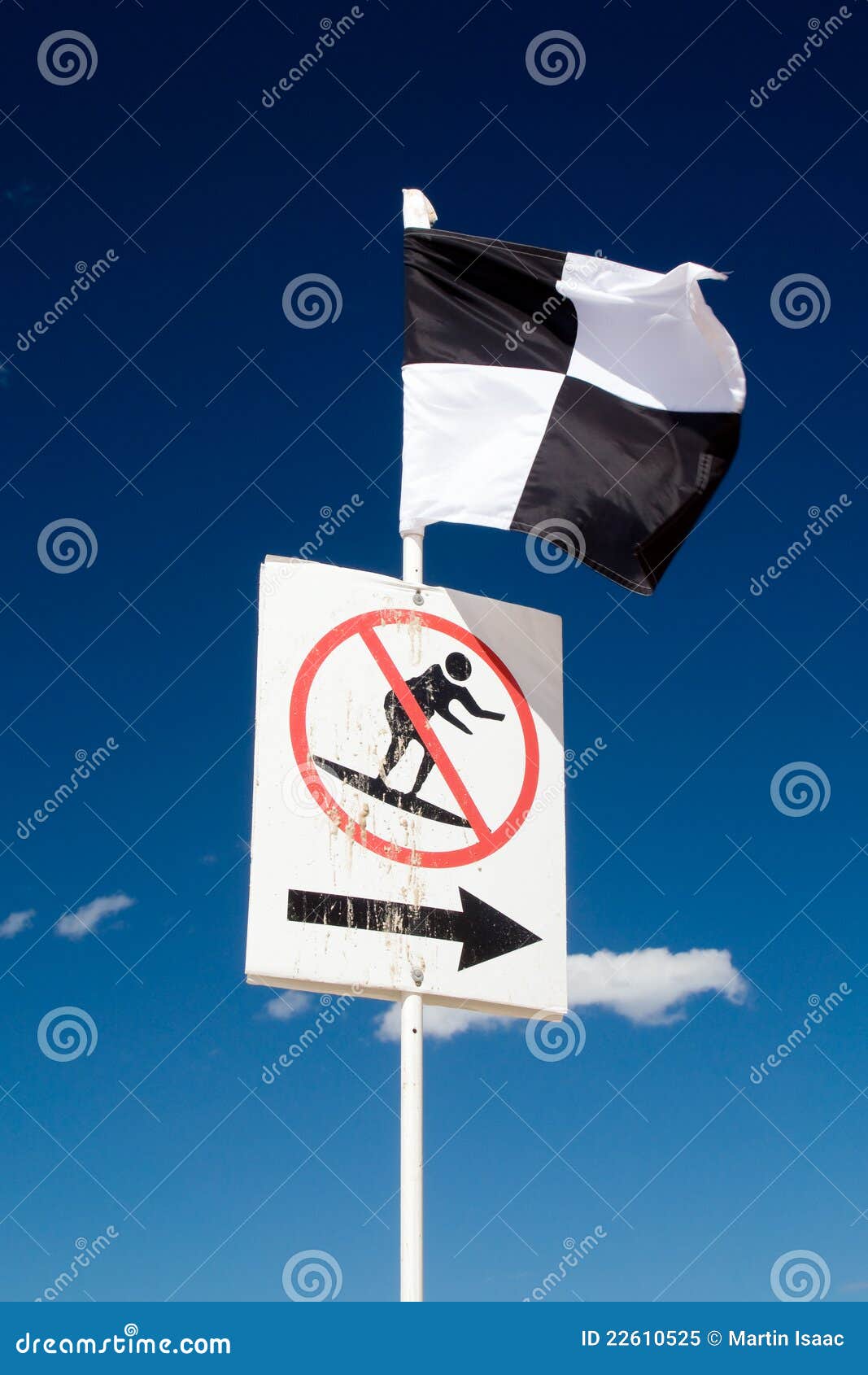 Beach Safety Flag stock image. Image of warning, saving 22610525