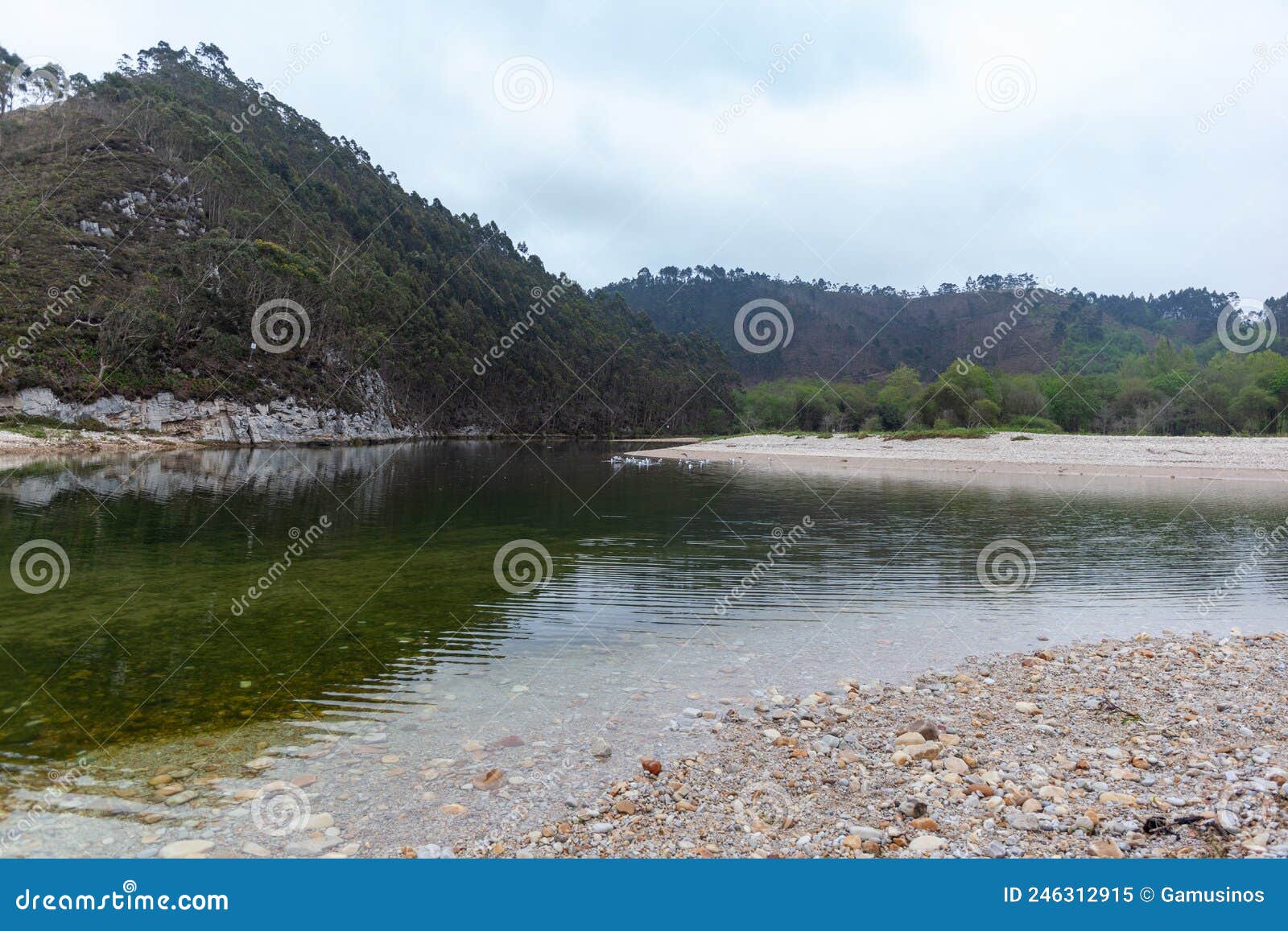 beach of san antolin, naves, llanes, asturias, spain