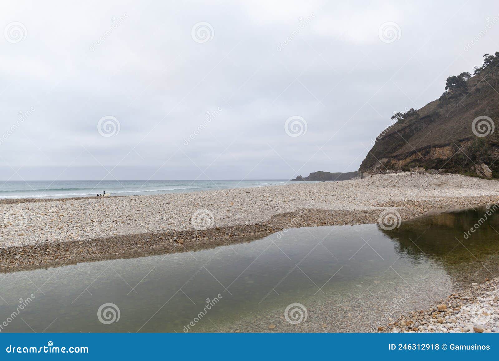 beach of san antolin, naves, llanes, asturias, spain