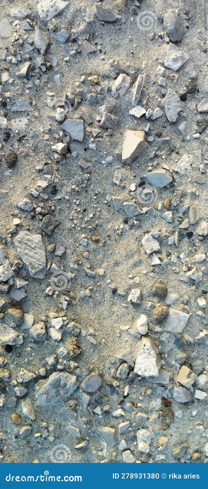 Beach Sand and Crushed Concrete Gravel on the Beach Stock Photo Image of sand, crushed 278931380