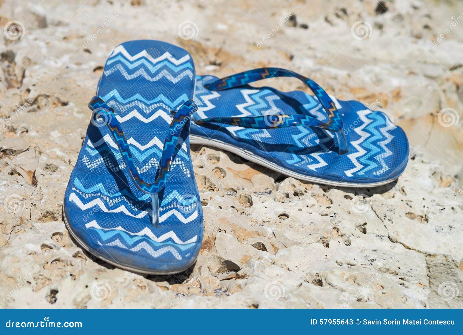 Beach sandals stock image. Image of leisure, feet, concept - 57955643