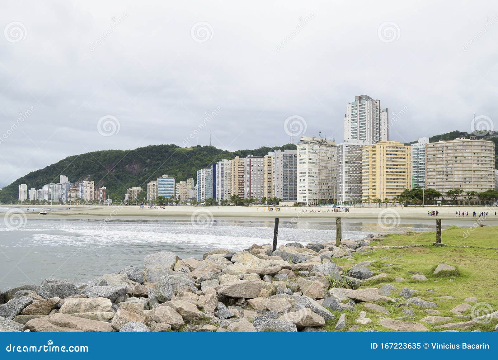 beach of santos sp brazil