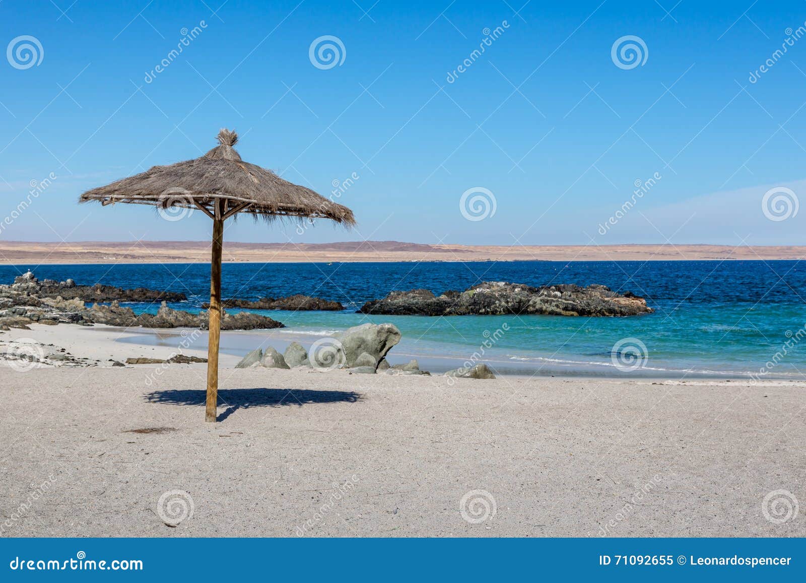 beach scenario in northern chile in bahia inglesa area.