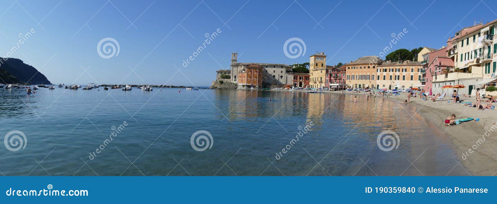 The Beach of Silence in Sestri Levante Editorial Image - Image of ...