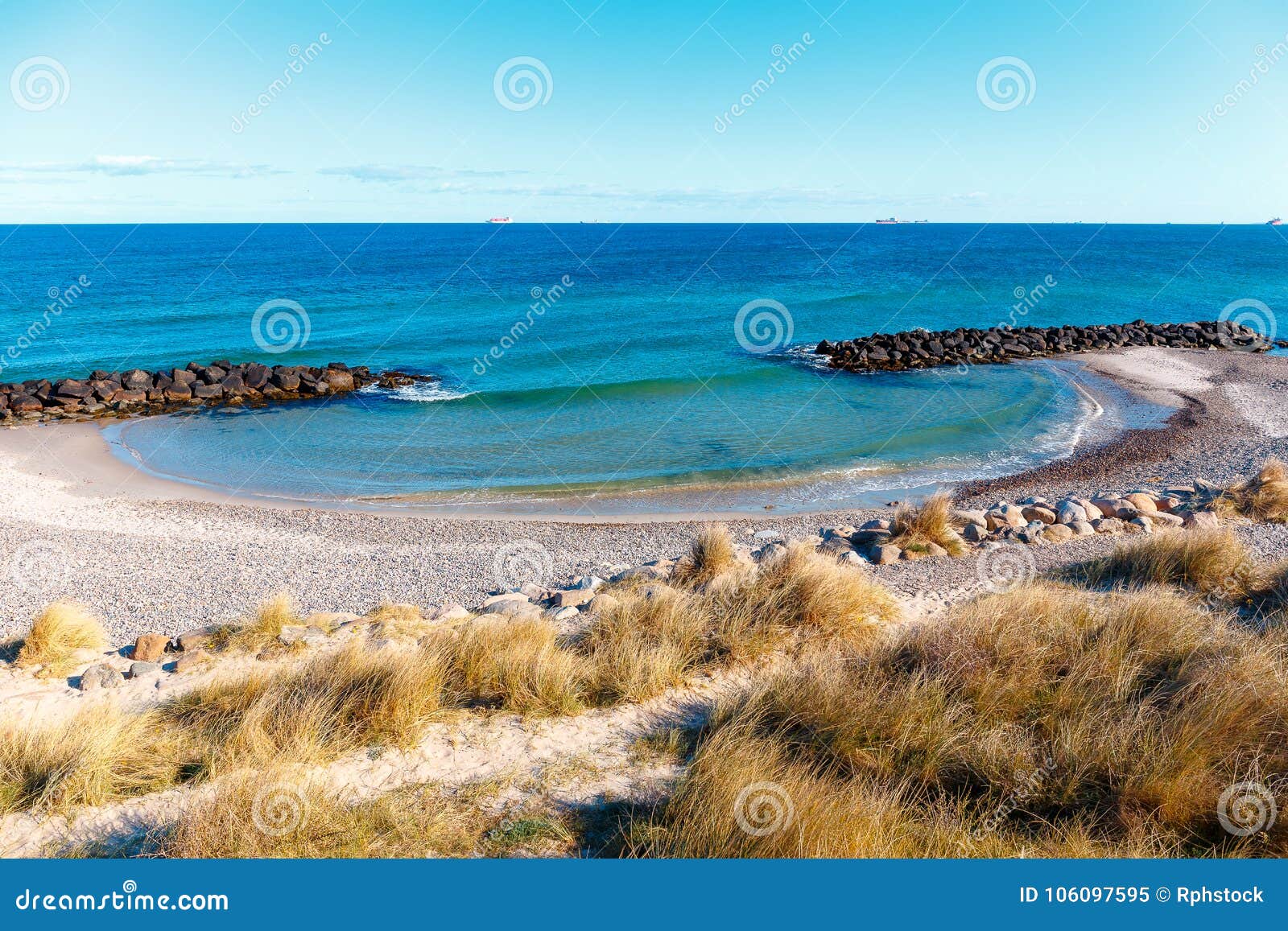 Beach at Skagen, Denmark stock image. Image of landscapes - 106097595