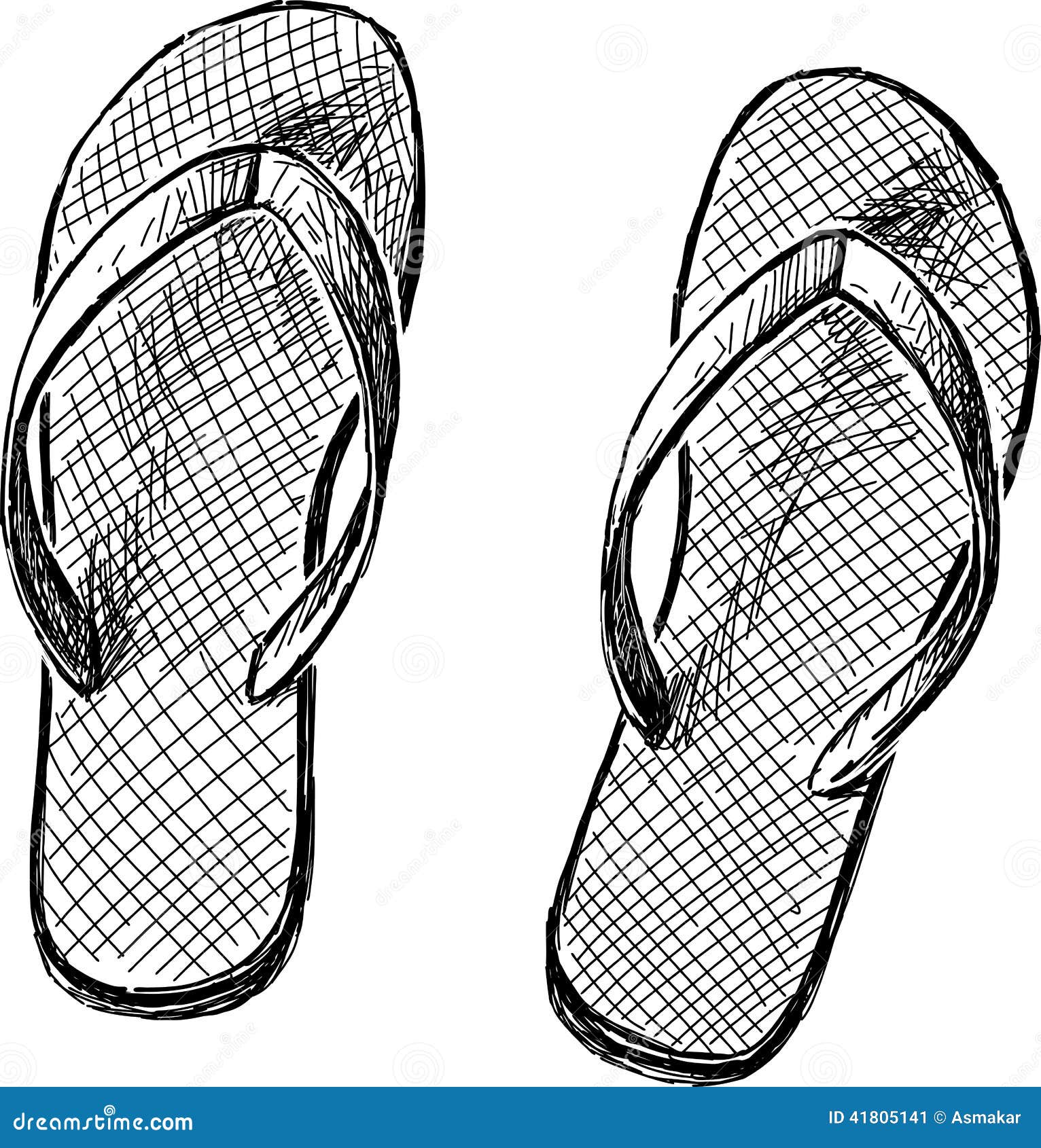 Hand Drawn Sketch Sleeping Slippers On Stock Vector (Royalty Free)  1881723454 | Shutterstock