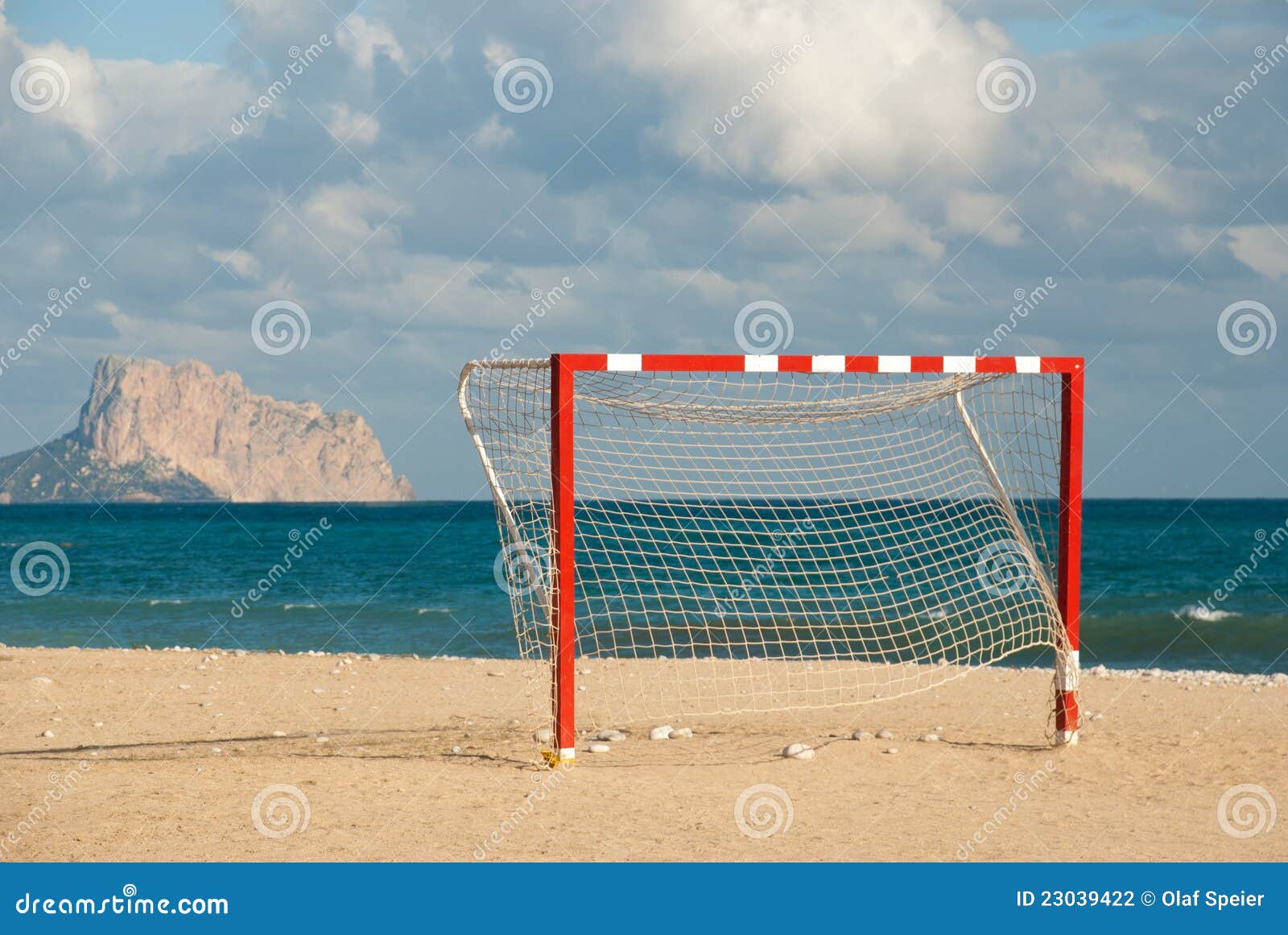 Beach soccer goal stock photo. Image of equipment, sand 23039422