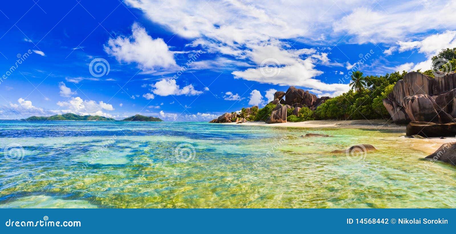 Beach Source D Argent at Seychelles Stock Photo - Image of nature ...