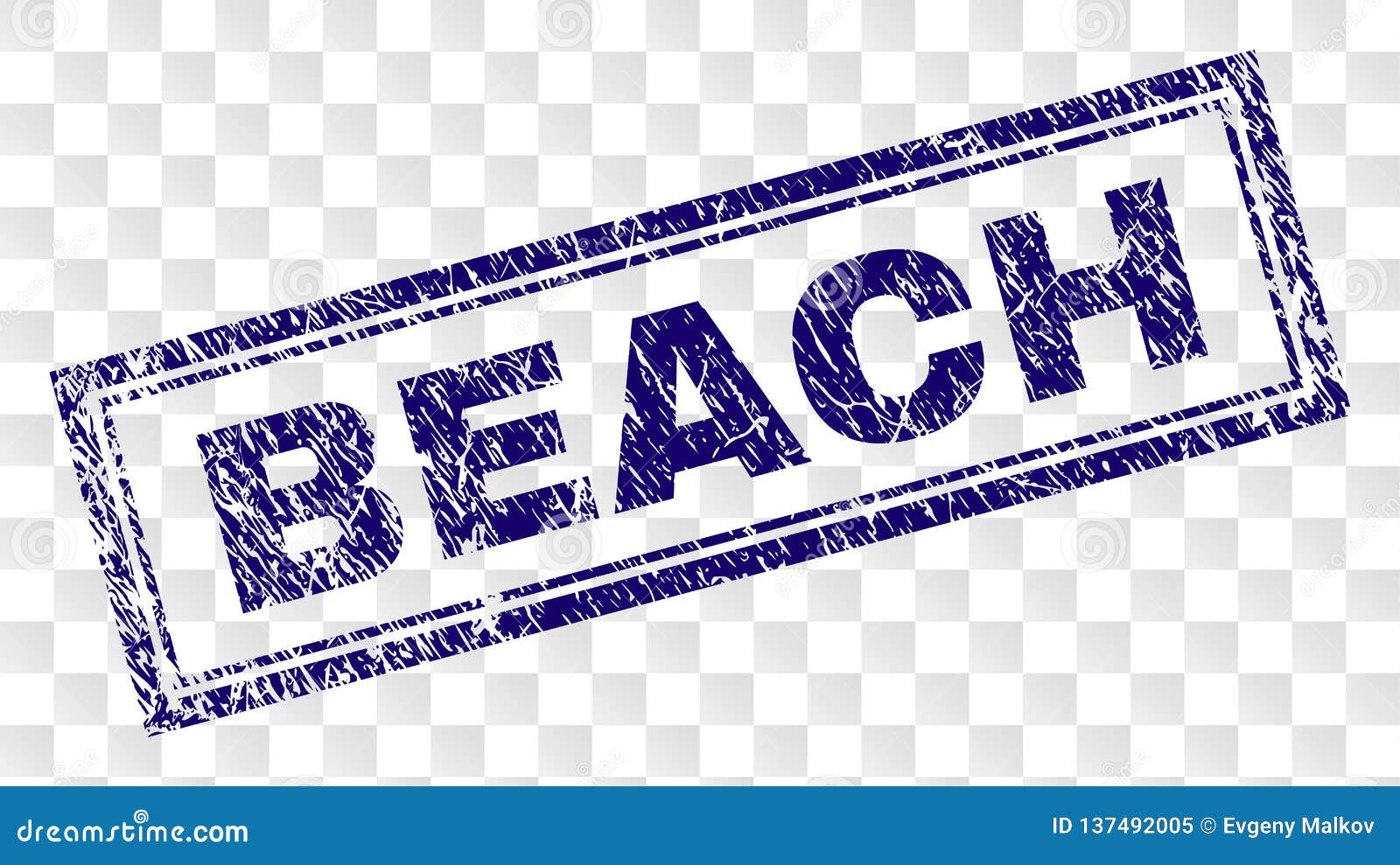 Grunge BEACH Rectangle Stamp Stock Vector - Illustration of aged