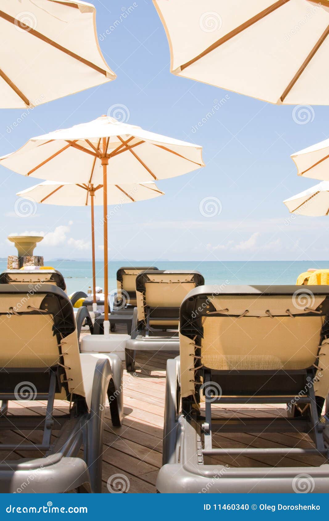 Beach on a sunny day.Pattaya city in Thailand .