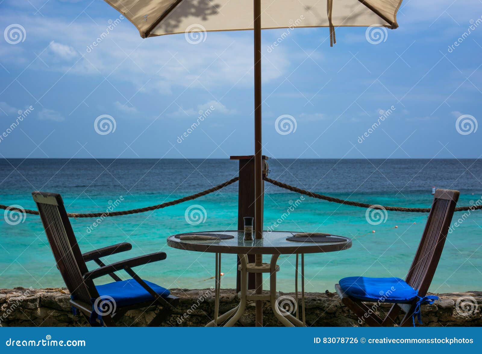 Beach Table Picture. Image 83078726