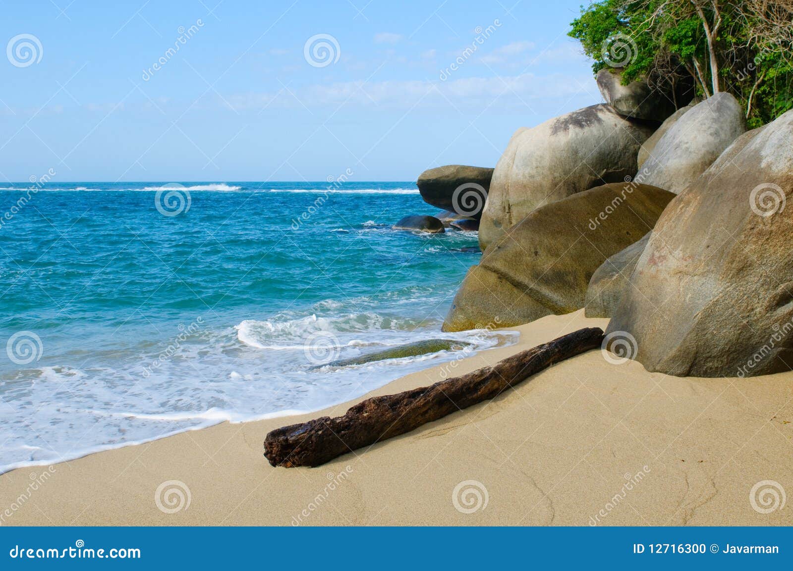 beach of tayrona national park, colombia