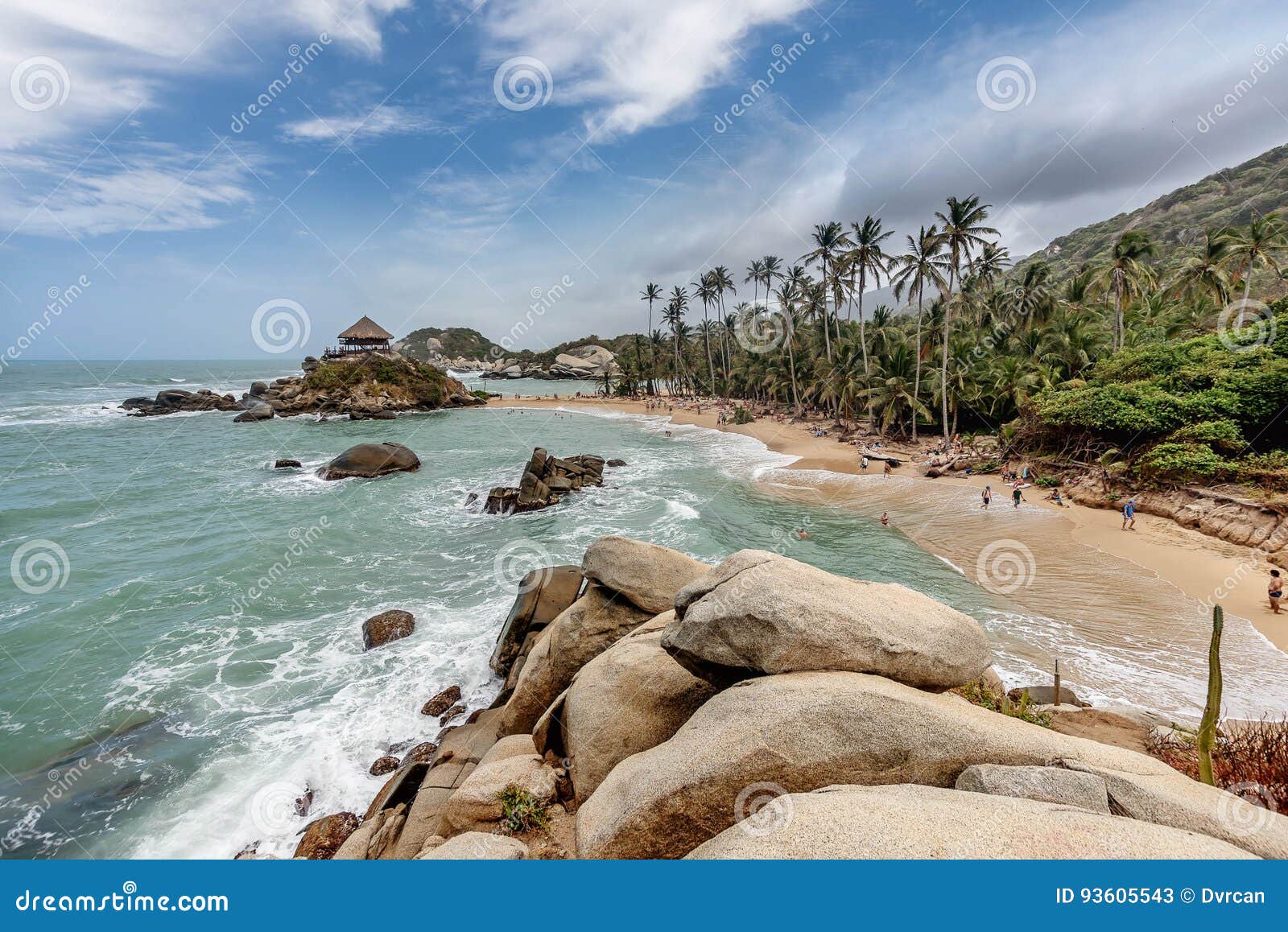 beach at tayrona national park santa marta in colombia