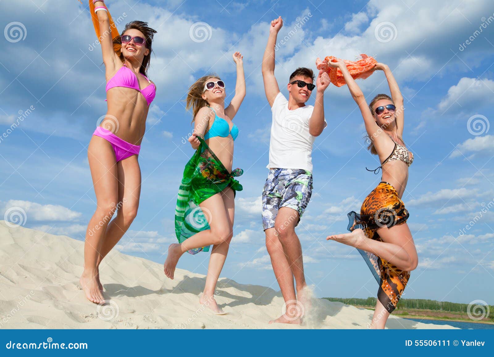 Beach teens party stock image. Image of adolescence, human - 55506111