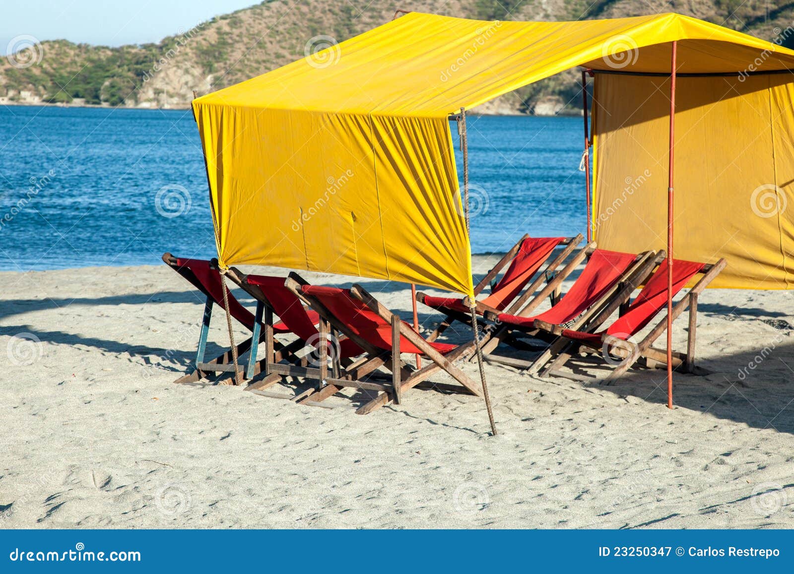 Beach Tent stock image. Image of seaside, sunshade, windbreak 23250347