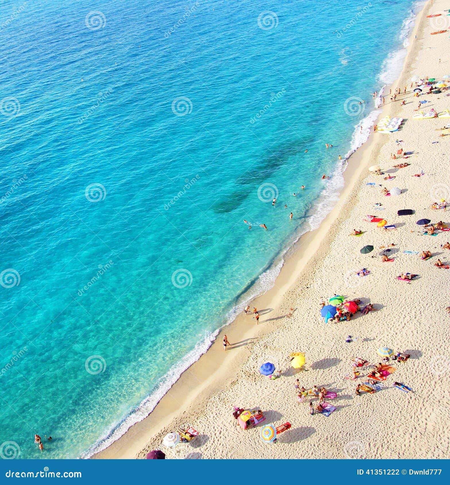 Beach top view stock photo. Image of nature, riviera - 41351222