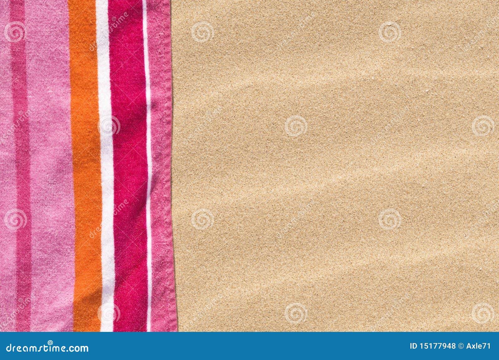 Beach towel stock photo. Image of vibrant, sand, edge 15177948
