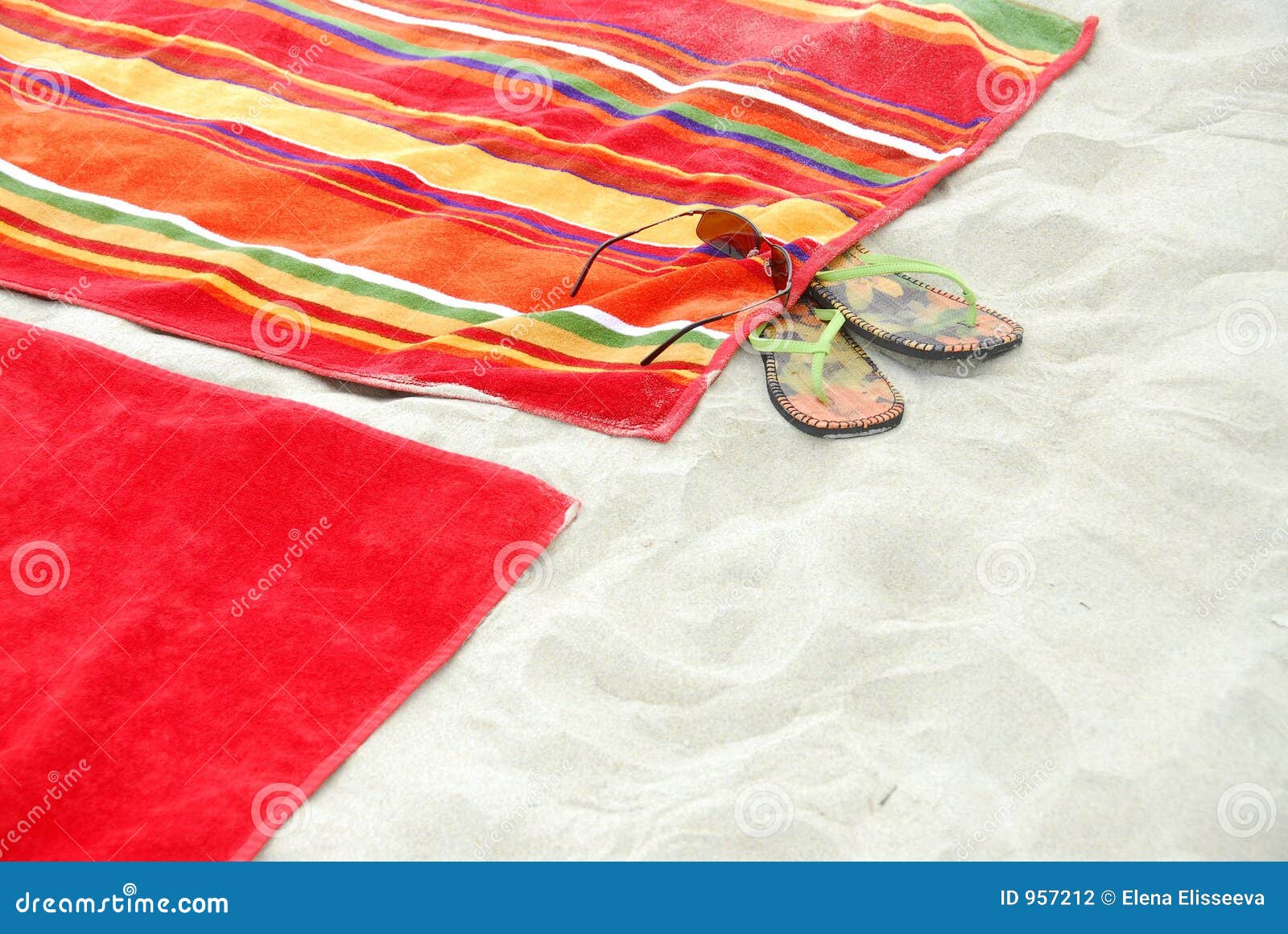colorful beach towels