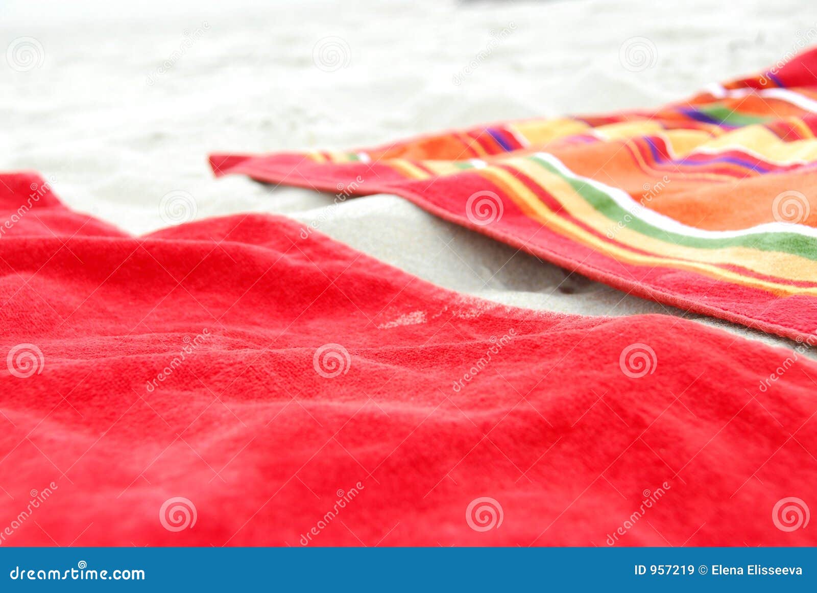 colorful beach towels