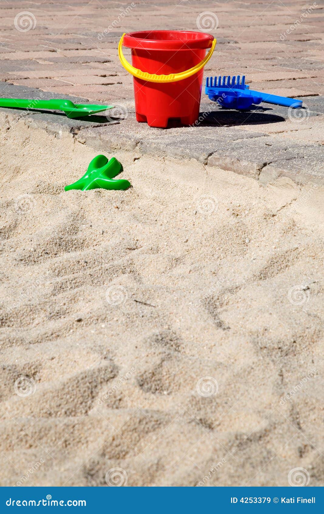 Beach toys stock image. Image of beach, blue, shovel, plastic 4253379