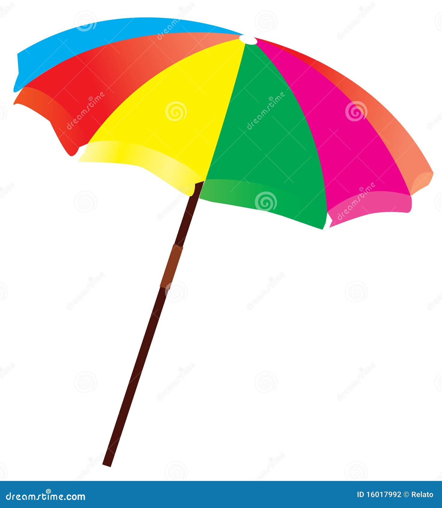 Beach Umbrella And Beach Ball Icon. Linear Vector Illustration From