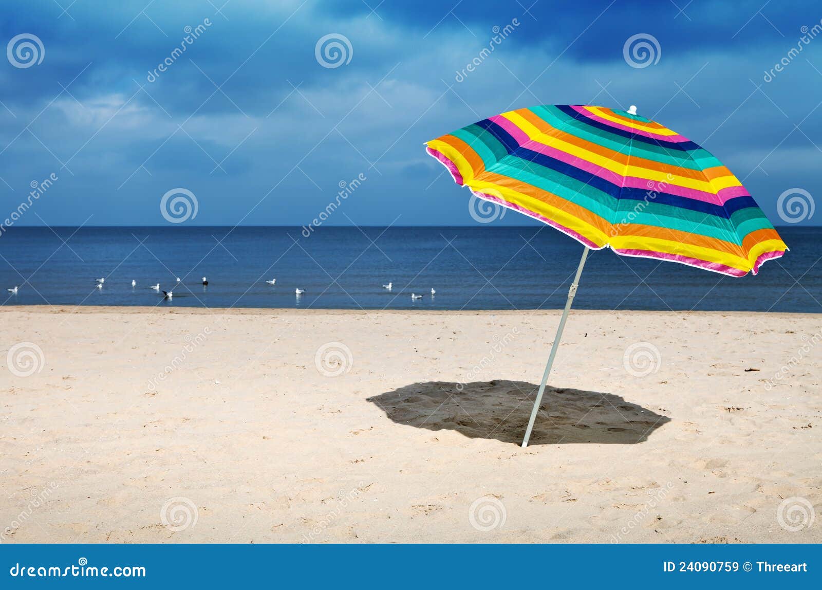 Beach Umbrella stock image. Image of colorful, holiday - 24090759