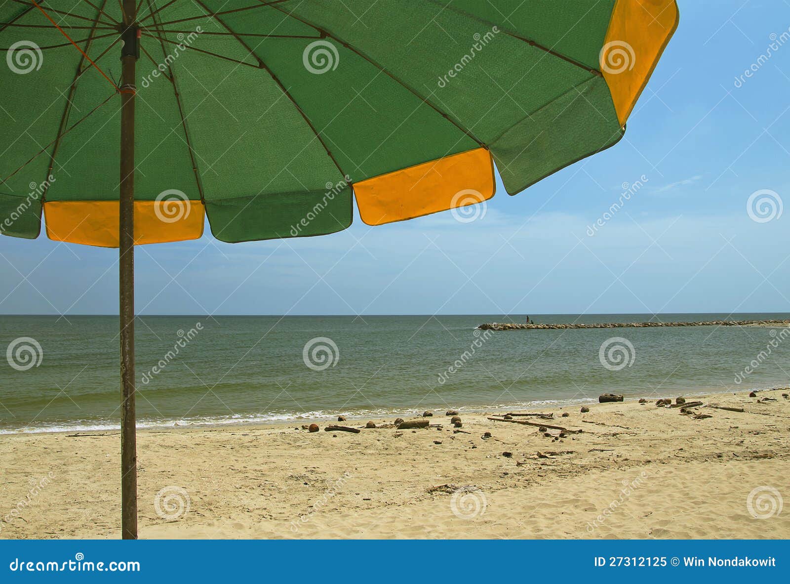 Beach umbrella stock image. Image of umbrella, relax - 27312125
