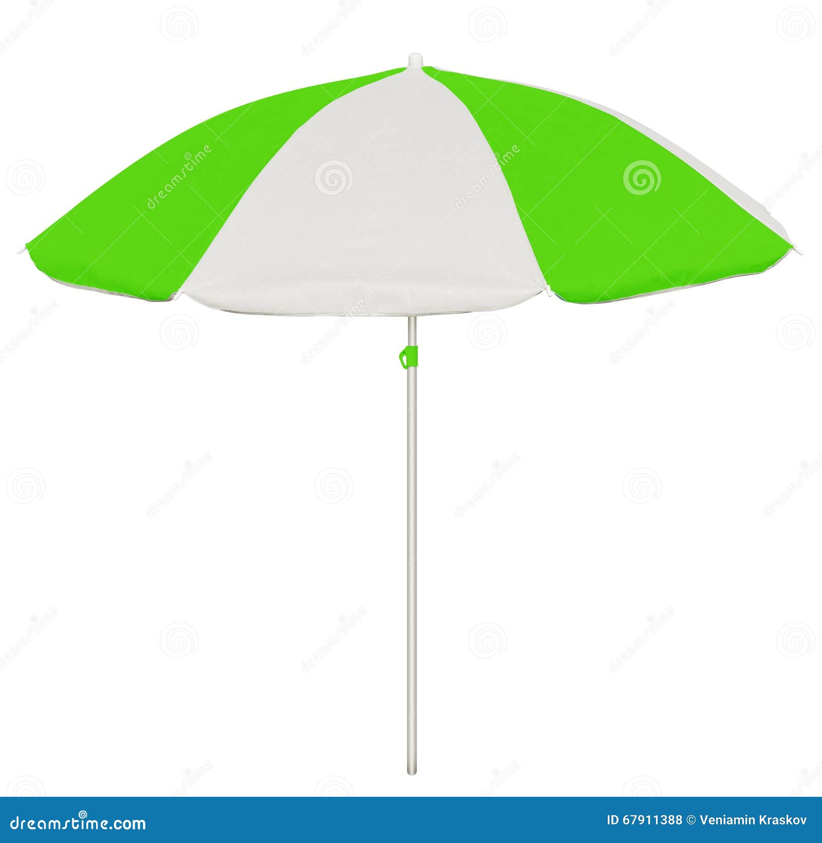 Beach Umbrella Green and White Stock Photo Image of clipping, rest