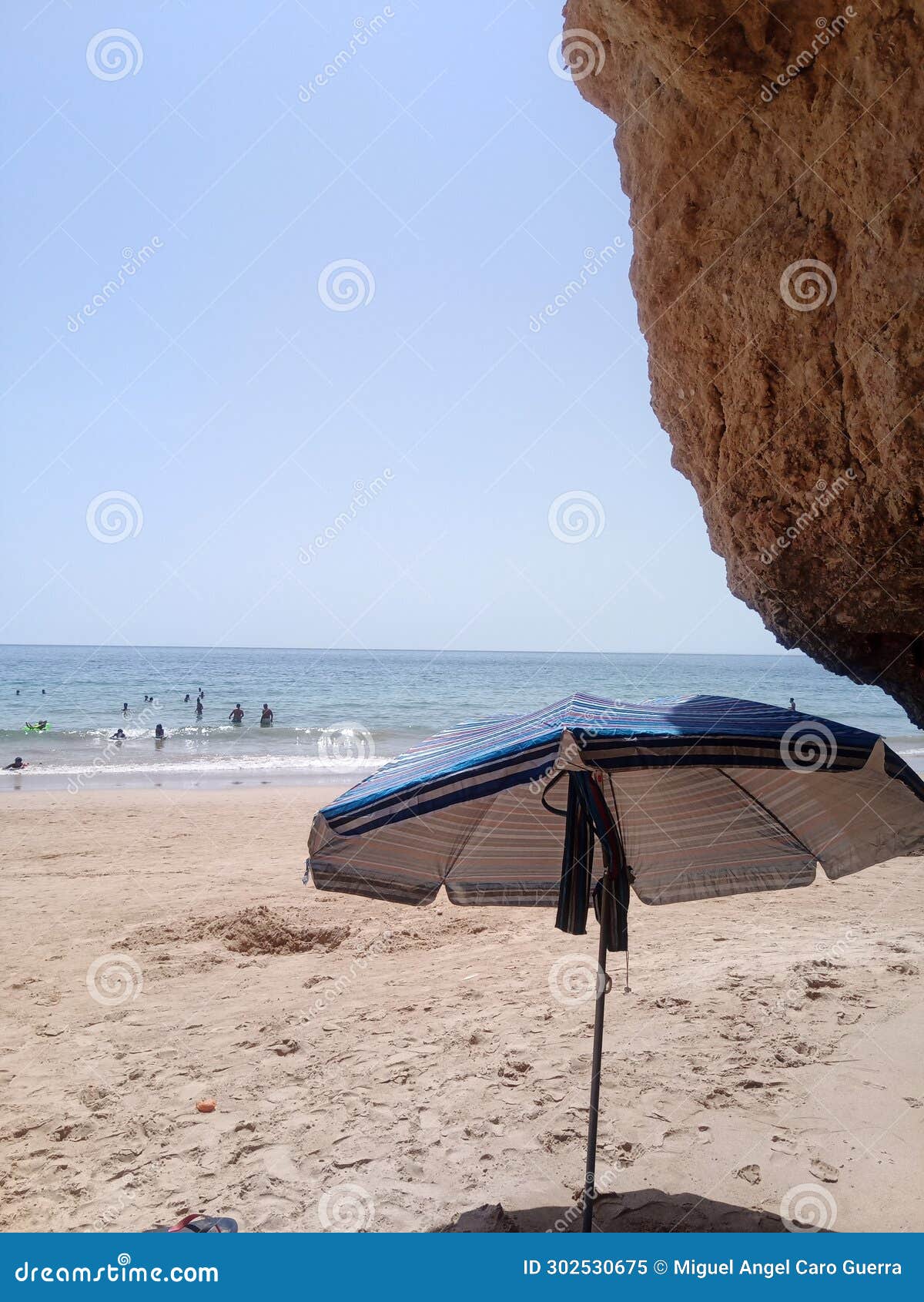 beach umbrella in portugal.