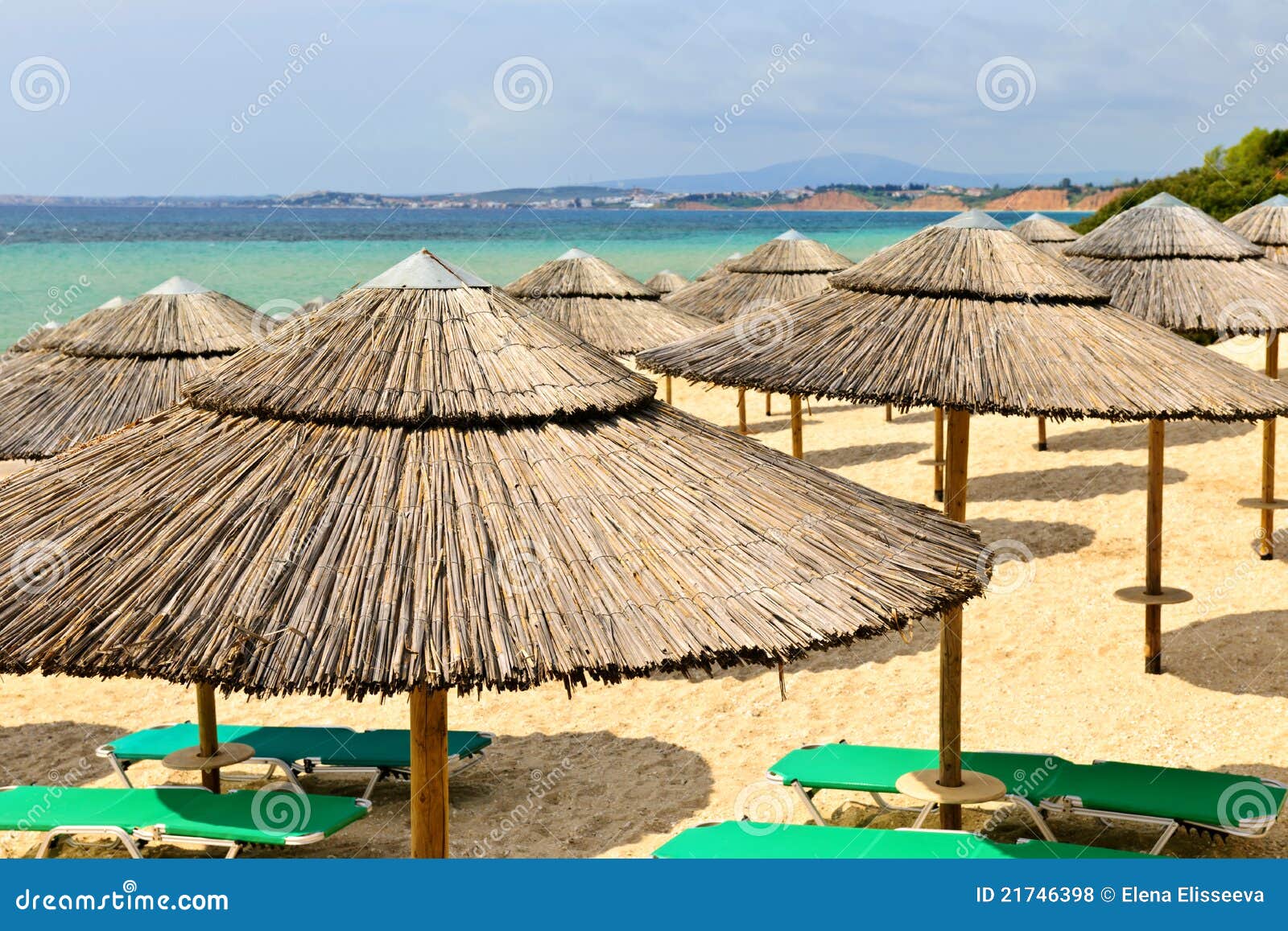 Beach umbrellas at resort stock photo. Image of idyllic 21746398