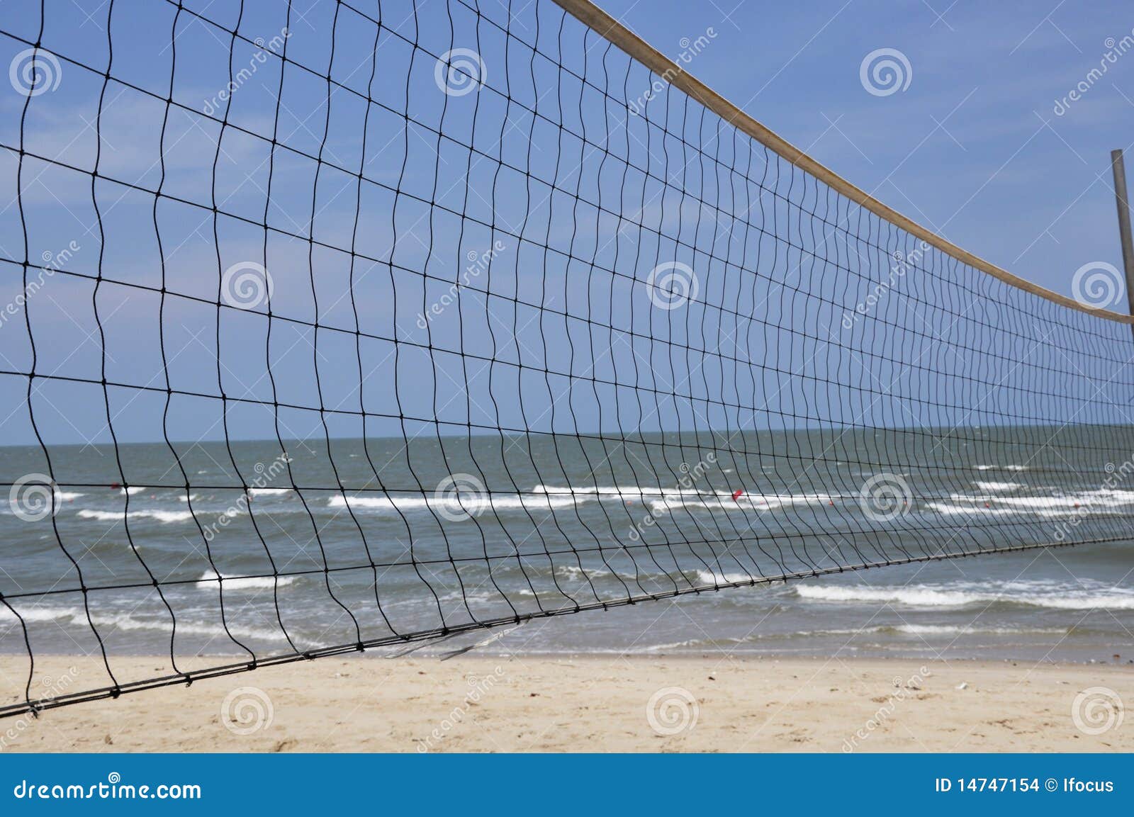 Beach Volley Net on a Windy Beach Stock Photo Image of water, exotic