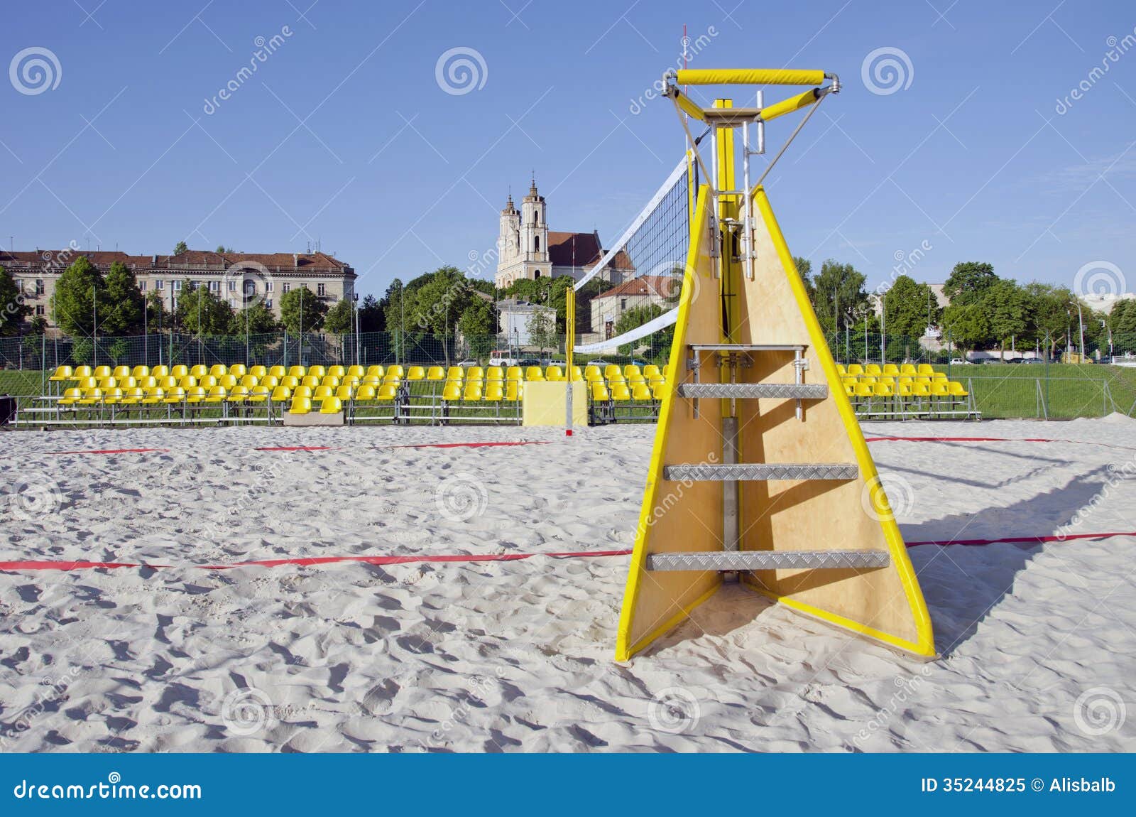 Beach Volleyball Court In Vilnius City Near Neris River ...