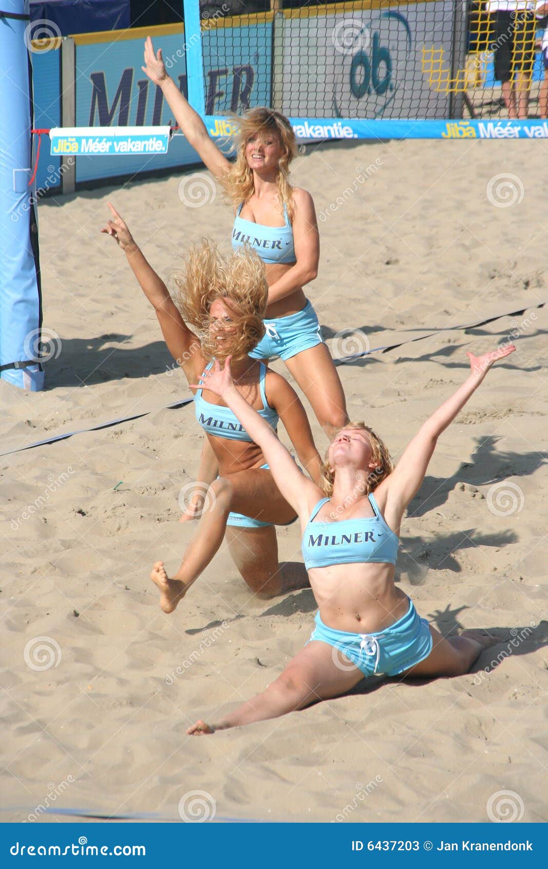 Beach Volleyball Dancers editorial stock photo. Image of women 6437203