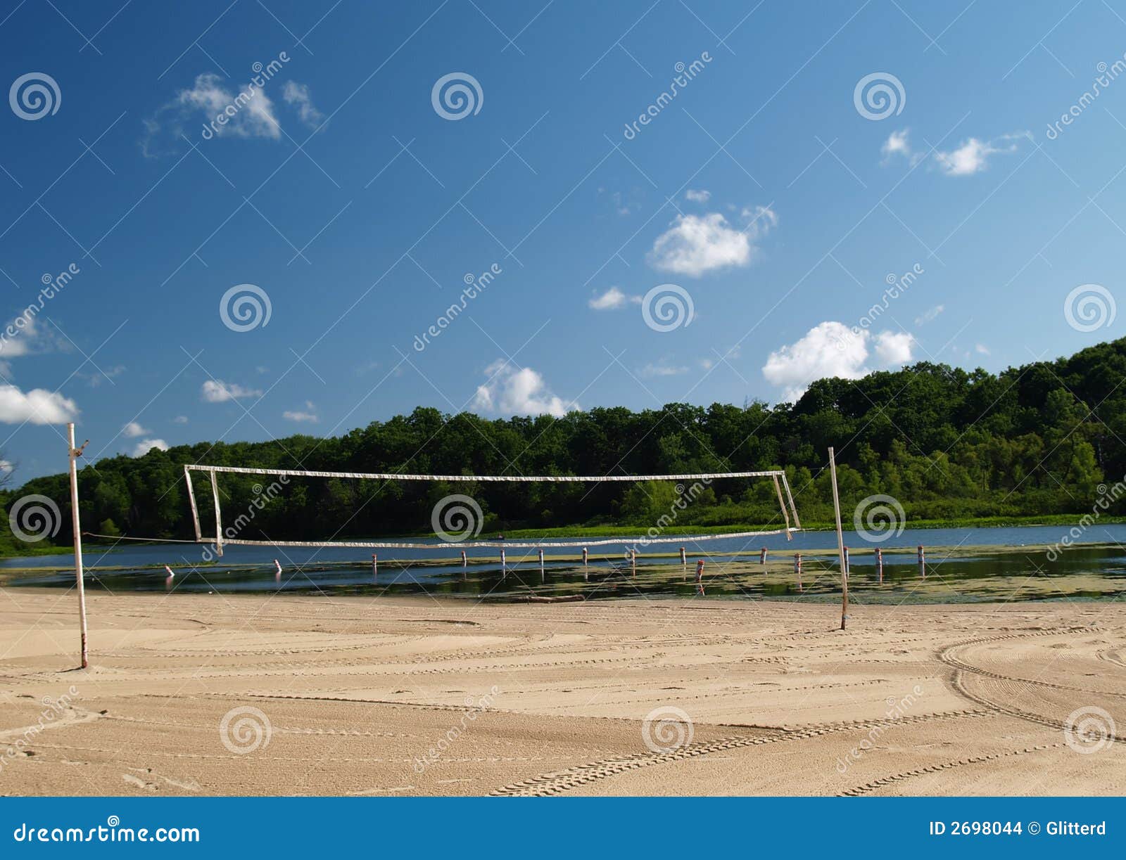 Beach Volleyball Net stock photo. Image of exercise, outdoors 2698044