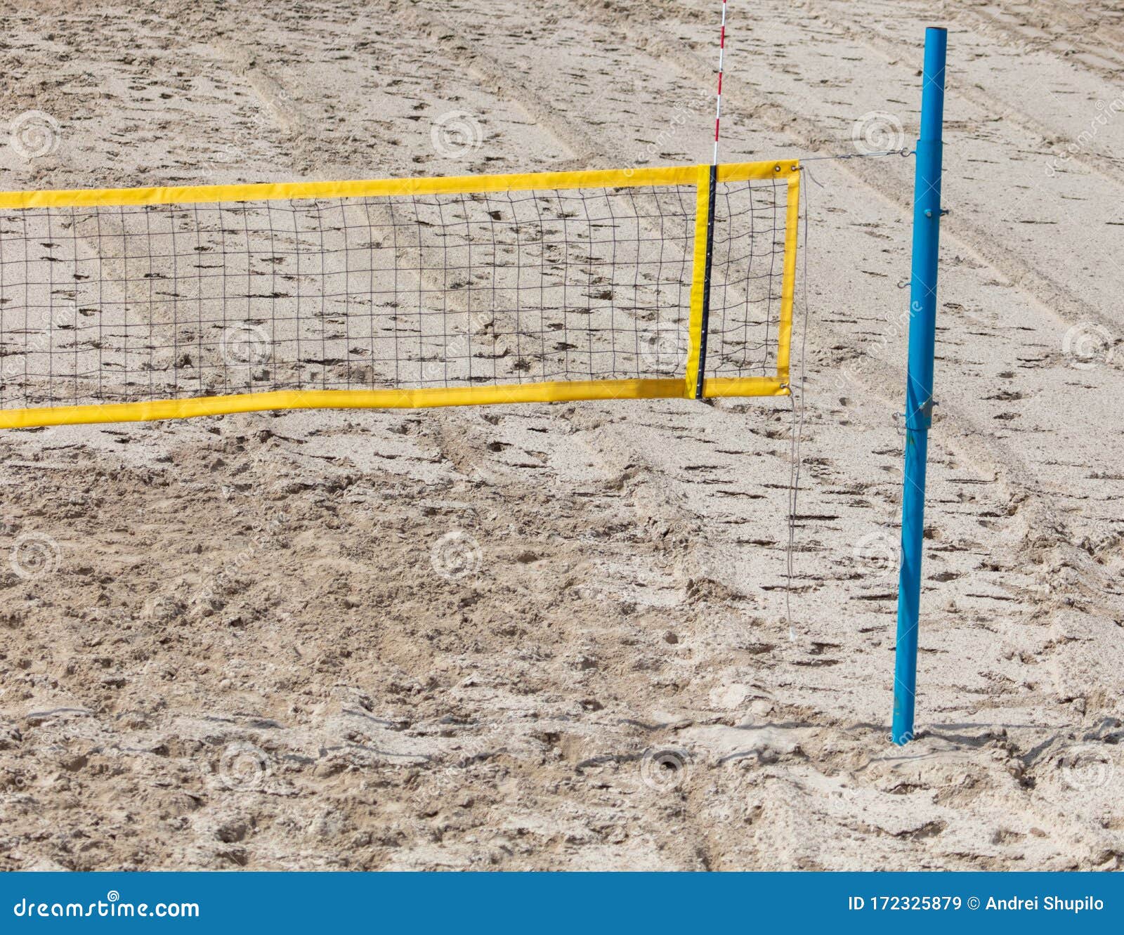 Beach Volleyball Net with Sand Stock Image Image of volleyball