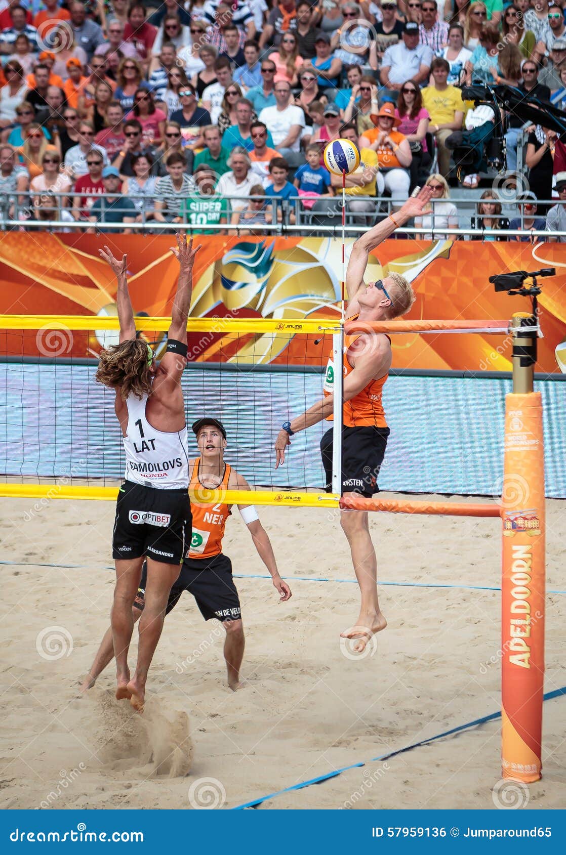 Beach volleyball editorial photo. Image of match, outdoor 57959136
